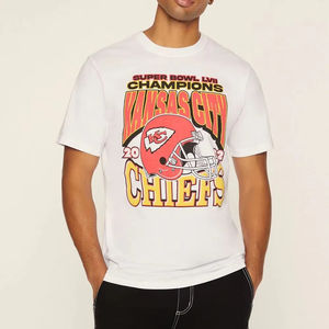 Moda comprar al por mayor OEM personalizado serigrafiado camiseta gráfica manga corta suelta cuello redondo Casual alfabeto - Product Image 1