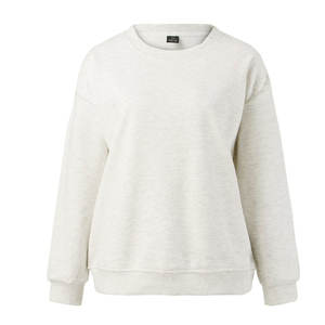 Sweat-shirt à épaules tombantes pour femme, coupe régulière, pull d'hiver en molleton de coton doux, respirant et à séchage rapide, décontracté et chaud - Product Image 4