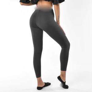 Leggings de Cintura Alta para Mujer, Elásticos, de Tela Suave, con Cintura Elástica, Lisos, de Longitud Completa, Ajustados - Product Image 2