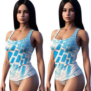 Camiseta sin Mangas para Mujer, Tejida, Transpirable, Informal, a la Moda, para Verano, Perfecta para Deportes, Gimnasio y Uso Diario, con Logotipo Frontal - Product Image 4