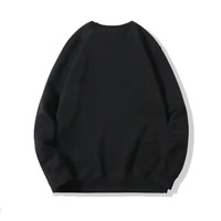 2025 automne nouvelle couleur unie col rond sweat décontracté pour hommes et femmes coupe ample intérieur Couple polyvalent haut à manches longues