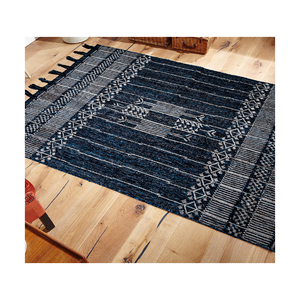 Tapis tissés à la main Kilim honorés prix d'usine imbattables peluche géométrique pour la maison redécouvrir la tradition fabricant de confiance - Product Image 1