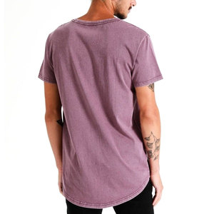 Customs Vintage Bulk Blank Knitted Poliéster/Mezcla de algodón Oversized Regular Fit Hombres Camisetas al por mayor - Product Image 6