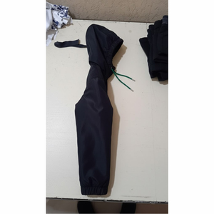 เสื้อแจ็คเก็ตบลูซอนผู้ชายกันน้ำ กันลม สำหรับฤดูใบไม้ร่วง ผ้าแคนวาส ซิปหน้า 1/4  มีฮู้ด พร้อมโลโก้ด้านหน้า ผลิตจากผ้าไนลอน 100% - Product Image 3