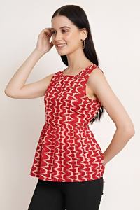 Top Peplum sin Mangas Estilo Occidental, Ropa Elegante para Fiestas y Eventos Nocturnos para Mujer, al Mejor Precio al por Mayor - Product Image 2