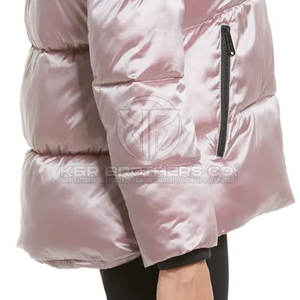 Classique matelassé femmes doudoune manteau d'hiver chaud avec poches et fermeture éclair avant haute couture femmes doudoune - Product Image 5