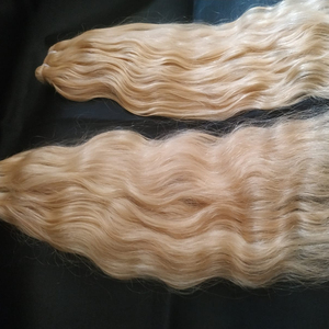 Indien blond italien vague naturelle vague d'eau vague profonde Remy cheveux faisceaux blanchis cheveux tissage Extensions - Product Image 1