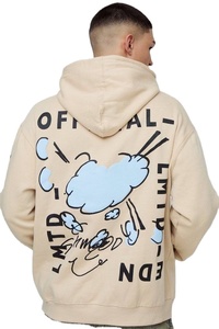 Nouveau sweat à capuche tendance pour homme en coton 100% avec motif uni et impression en relief, faible MOQ, qualité supérieure, vente en gros, couleur noire - Product Image 2