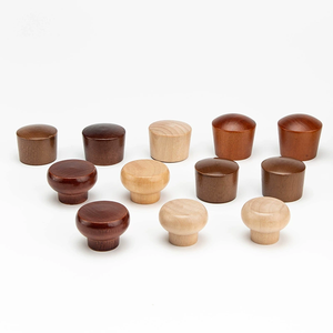 Tiradores de puerta de madera modernos Cajón de madera Muebles Perillas de gabinete Cajón de puerta Perillas de madera - Product Image 5