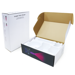 Boîte de papier ondulé recyclable personnalisée emballage respectueux de l'environnement <span class=keywords><strong>pour</strong></span> sèche-<span class=keywords><strong>cheveux</strong></span> et montre électronique produits - Product Image 1