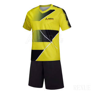 Uniforme de fútbol de Color personalizado de alta calidad, uniforme de fútbol de equipo de poliéster 100% a la venta - Product Image 1