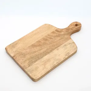 Tabla de Cortar de Madera de Forma Rectangular de Color Natural, Tablas de Cortar y Servir Queso para Cocina - Product Image 5