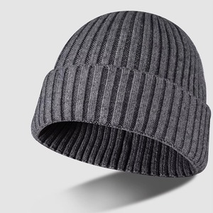 Gorros de Jacquard de invierno OEM con logotipo personalizado, mezcla de lana cálida, ropa deportiva, gorros, lazos abullonados digitales para uso en la playa - Product Image 2