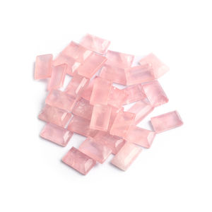 Gemas de cristal de cuarzo rosa sueltas de alta calidad, exquisitos colgantes de joyería de rosas naturales pulidas, los artículos más populares usados - Product Image 3
