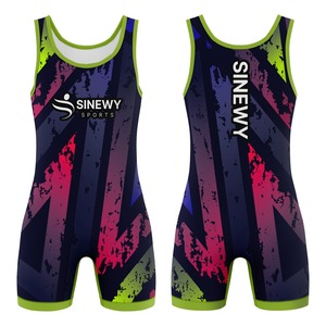 Singletes de Lucha Libre Personalizados por Sublimación para Adultos Unisex, Ropa Deportiva de Secado Rápido y Transpirable de Spandex/Poliéster - Product Image 2