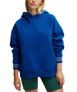 Sweat à capuche en polaire de gymnastique surdimensionné personnalisé en gros pour femmes Streetwear décontracté pour femmes - Product Image 1