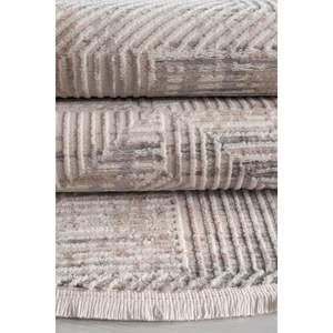 Comfort Leo 2978, alfombra redonda tejida moderna de poliéster de alta calidad, alfombras y juegos hechos a máquina, elegantes y duraderos - Product Image 3