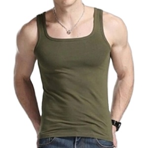 Chaleco de algodón de secado rápido personalizable para hombre, ropa de calle XL estilo, camiseta sin mangas con cuello redondo, camiseta sin mangas - Product Image 3