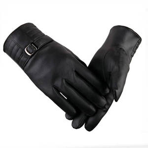 Diseñe sus propios guantes de cuero de moda con todos los tamaños disponibles Venta al por mayor Guantes de cuero de moda cálidos de invierno - Product Image 4