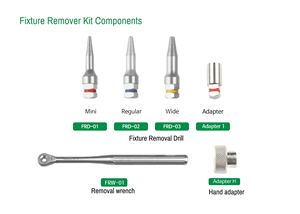 Altomme Manuel Power Source Universal Fixture Removal Kit avec Main Adapter Reverse Torque Remover Wrench for Implant Systems - Product Image 3