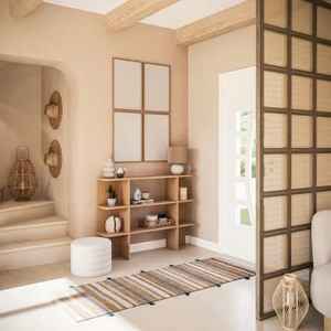 Alfombra Moderna Abstracta de Algodón para Pasillo con Borlas, Ecológica y Apta para Mascotas - Product Image 3