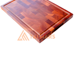 Planche à découper à grain d'extrémité de taille personnalisable de luxe Blocs à découper en bois de noyer et bambou - Product Image 2