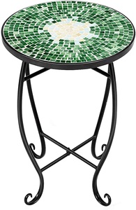 Mesa de centro lateral de mármol y metal de diseño maravilloso con mesa central de forma redonda de alta calidad en la India - Product Image 2