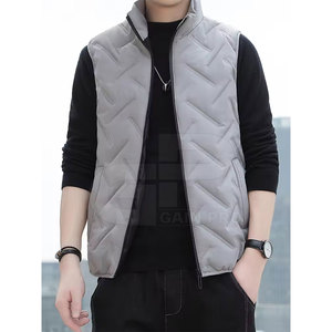 Veste matelassée légère sans manches pour homme, vêtements d'extérieur chauds pour l'hiver Gilet matelassé élégant pour homme - Product Image 6