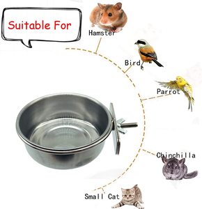 Wholesale Top Seller Stainless Steel Birds Coop Cup <b>Feeder</b> Bowl Round Steel Pet Bowls for Sale Petware Accessories - Product Image 4
