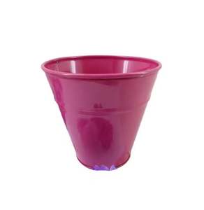 Jardinière décorative ronde en métal en fer blanc et or Pots de jardin pour affichage de fleurs et de plantes Fournitures de décoration de jardin - Product Image 5