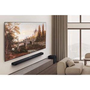 77-Inch 4K Smart LCD Television with White Cabinet <b>LED</b> <b>Backlight</b> Sizes 50-65 Inches - Product Image 1