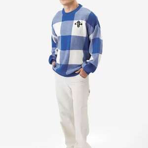 Nuevo diseño Sudadera de hombre de alta calidad 100% algodón Patrón sólido Alto O, Cuello Servicio OEM Personalizado por ATLANTIC - Product Image 1