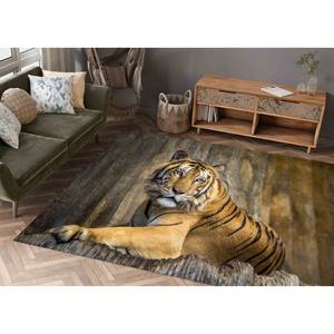 Tapis imprimé motif tigre : bureau, man cave, décoration extérieure, tapis en velours - Product Image 3