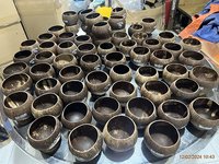 Soldes d'été 2024 : Tasses et soucoupes en coquille de noix de coco naturelle vintage marron EUD002, 500-700 ml, pour glaces et boissons, certifiées conformes aux normes alimentaires