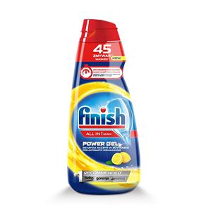 Pastillas para Lavavajillas Finish Power Gel, Aroma Limón, 45 Lavados, Limpieza Eficaz para Platos Brillantes - Product Image 5