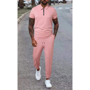 ชุดออกกำลังกายสำหรับผู้ชายชุดกีฬากางเกงและแจ็กเก็ตออกกำลังกายชุดวิ่งออกกำลังกาย - Product Image 1