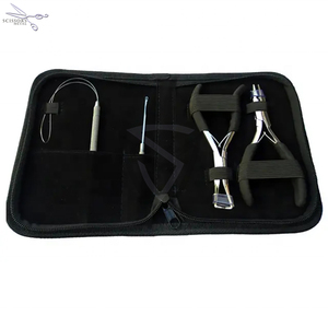 Kit de 2 Pinzas para Extensiones de Cabello de Acero Inoxidable, Juego de Pinzas para Remover Extensiones de Cabello con Cinta Adhesiva, con Bolsa con Cierre - Product Image 6