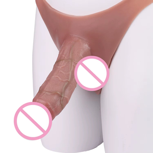 Juguete sexual de silicona líquida impermeable <span class=keywords><strong>con</strong></span> forma de diente de lobo para mujer, dildo hueco portátil, juguete sexual masculino para adultos <span class=keywords><strong>con</strong></span> servicio OEM, producto sexual. - Product Image 2