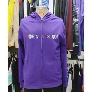 Sudadera con capucha personalizada para hombre con cremallera de cara completa gris estampado de camuflaje algodón francés Terry Streetwear esqueleto cremallera de diamantes de imitación para la primavera - Product Image 5