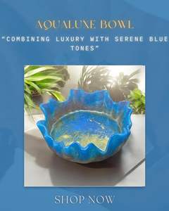 Tazón de Resina Artesanal, Decorativo Artístico con Diseño de Modelo de Calidad Suave y Seguro para Alimentos, para el Hogar y Regalos a Precio de India - Product Image 2