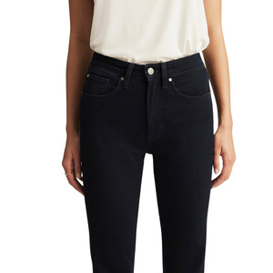 Jeans de Mezclilla Premium al por Mayor para Mujer, Corte Regular Medio, Casuales, Lisos, Acampanados, Personalizados, OEM, ODM, Directo de Fábrica, Moda - Product Image 5