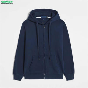 Venta al por mayor 100% Algodón Hombres Invierno Regular Fit Cremallera Sudadera con capucha - Product Image 1