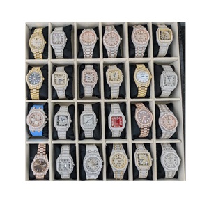 Millionaire Montres VVS Moissanite Diamant Hip Hop Classique Mode De Luxe En Acier Inoxydable Saphir Verre Étanche Montre À Quartz - Product Image 4