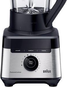 Máy trộn đứng <span class=keywords><strong>Braun</strong></span> powerblend 7 jb7551bk, bình thủy tinh 1.7 L, 10 tốc độ + xung, chương trình thực phẩm tự động, lưỡi cắt chính xác - Product Image 4