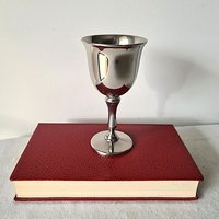 Gobelet à vin en acier fini à la main de fournisseur de l'Inde conception personnalisée gobelet à vin en acier à bas prix personnaliser Look