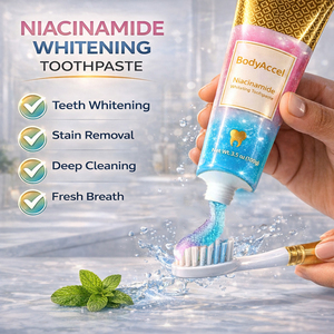 Pasta Dental Herbal con Niacinamida, Gel Blanqueador, Elimina Manchas de Café, Té y Humo, Aliento Fresco, Seguro para el Esmalte, Blanqueador, Sin Flúor - Product Image 4