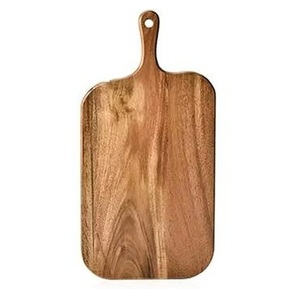 Tabla de Cortar de Madera Natural con Diseño Nuevo y Asa, Color Marrón, para Verduras, Pan y Queso - Product Image 5