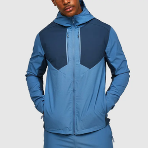Ensemble jogging et veste zippée décontractée à capuche pour homme, grande taille, nouveau design, imprimé numérique, coupe-vent en nylon uni, hiver - Product Image 1