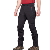Pantalon de sport décontracté pour homme - Tissu softshell respirant, séchage rapide, coupe-vent, extensible, léger, taille élastique, pour l'extérieur