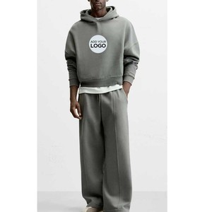 Survêtement athlétique 2 pièces décontracté à fermeture éclair complète pour hommes, jogging, survêtement, ensemble de sport d'entraînement - Product Image 5